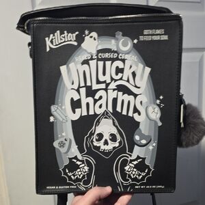 Killstar Unlucky Charms Black and White Backpack